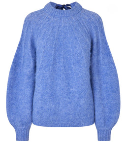 Patrisia Bow Knit Pullover, blue