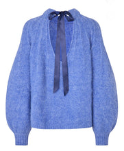 Load image into Gallery viewer, Patrisia Bow Knit Pullover, blue