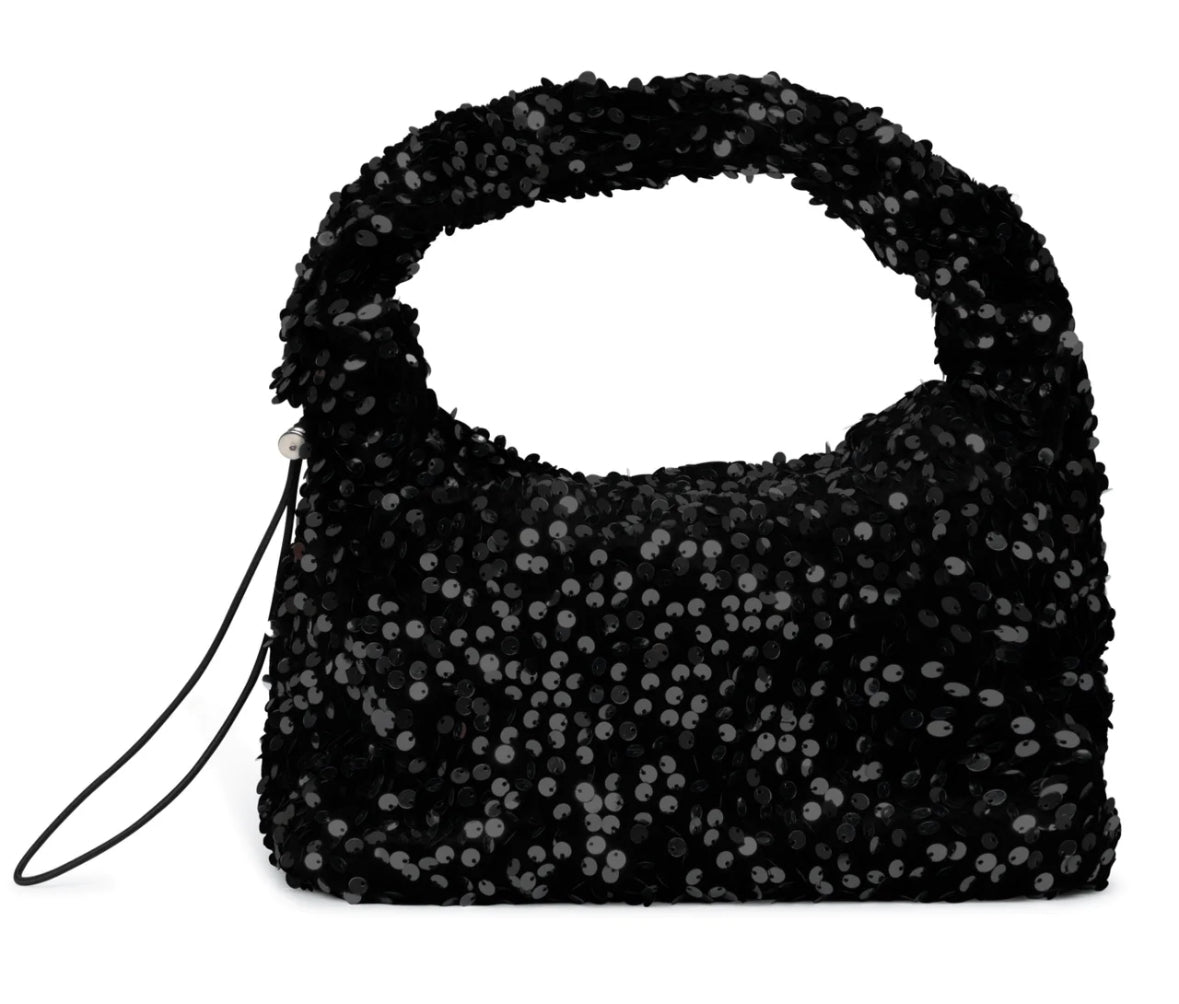 Anne Sequins Bag, black