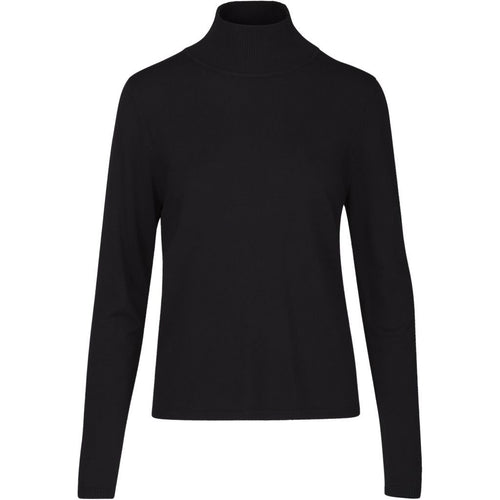 Lana roll neck knit - black